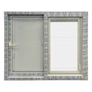 Đôi tráng men tác động PVC Vinyl nhà cửa sổ với Rèm bên trong kính cửa sổ trượt - Product Image 2