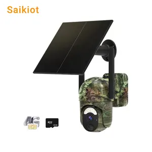 Saikiot Solar Trail camera 2 Way audio WIFI telecomando Color Night Vision Battery Camera Forest Outdoor Hunting Camera 4G