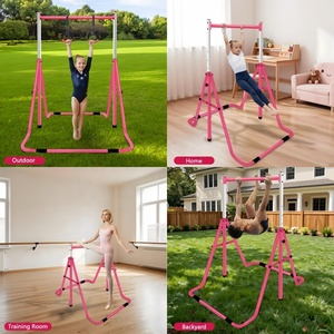 Attrezzatura Ginnica Pieghevole per Bambini, Facile da Montare, Portatile, in Acciaio Inox, per Allenamento con Barra Orizzontale Indoor - Product Image 6