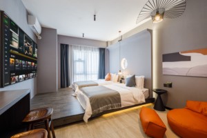 Muebles de Dormitorio de <span class=keywords><strong>Hotel</strong></span> de Lujo Modernos con Paneles de Madera BananaS, Juego Completo Personalizado - Product Image 3