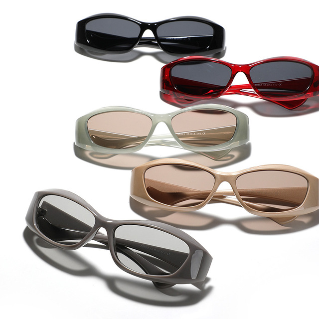 LBASHADES 20263 Small Frame Square Y2K Futuristic Sunglasses Men's 2024 New Sunglasses for Women