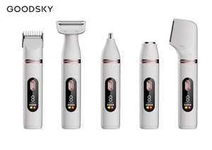 GOODSKY 5-in-1 <strong>Hair</strong> Trimmer Grooming Kit LED Display IPX6 Cordless Rechargeable Trimmer With Travel Lock Use While Charging - Product Image 6