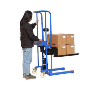 MXJX 400kg Mini Elektro-Palettenstapler Lastenroller 130cm Tragbarer Hubwagen 48V Lithium-Batterie 2 Jahre Garantie 650mm Gabel - Product Image 1