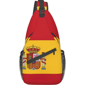 Bolso cruzado con bandera de Santa Lucía, mochila de gran capacidad, mochila de viaje para senderismo, bolso bandolera para hombres y mujeres, regalo personalizado - Product Image 4