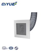 Qiyue Haute Qualité Ventilaion Nouvelle Fabrication En Gros ABS 150mm Évent Carré pour Système De Conduit D'air