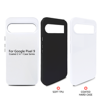 Coque de téléphone 2-en-1 Subbank en sublimation 3D pour Google Pixel 9/9 Pro – Design simple et créatif, finition mate et brillante