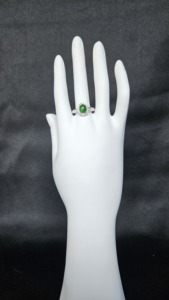 Bague en argent sterling ajustable de taille personnalisable, coupe ronde classique, avec certification NGIC, pour cadeau unisexe - Product Image 2