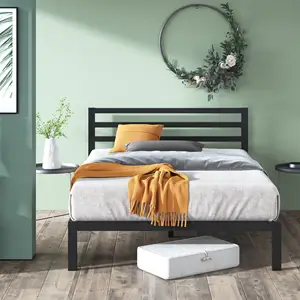 Современная мебель для кровати AIDI, деревянные рейки, металлическая, одинарная, двойная, двуспальная кровать, рама