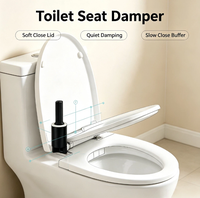 Amortisseur rotatif à fermeture douce Jen-1018B pour charnière de couvercle de toilette, amortisseur hydraulique à huile de silicone à couple élevé
