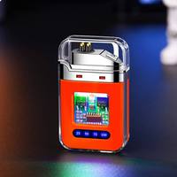 Briquet électrique à arc portable coupe-vent rechargeable par USB avec affichage numérique