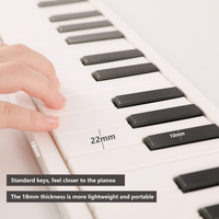 MINI clavier électronique numérique portable pliable Piano 88 49 touches pour instrument de musique étudiant