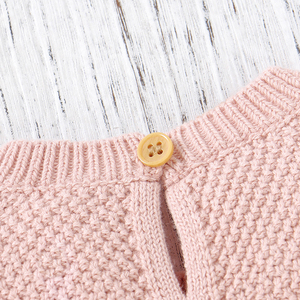 Vêtements d'été pour bébé en coton biologique Ins, vente en gros, sans manches, avec bouton en bas, vêtements en tricot pour bébé pour fille et garçon, Ropa <span class=keywords><strong>Bebe</strong></span> - Product Image 3
