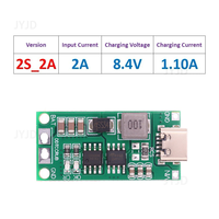 Placa de Carga Rápida para Baterías de Litio Tipo C 2S 3S 4S para Celdas de Polímero de Litio 18650 de 8.4V 12.6V 16.8V