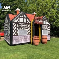 Tente de bar gonflable d'extérieur pour fêtes, dôme en PVC portable pour jardin, avec souffleur et kit de réparation, couleur personnalisable