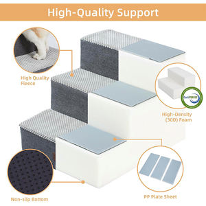 Individuelles 3-4-5-stufen-waschbares 30D-Schaumsofa kleine Hundebett-Stufen - Product Image 4