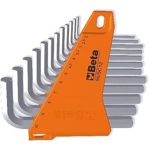 Beta Jeu de clés hexagonales mâles 12 pièces Art. Système de mesure métrique en acier de qualité industrielle 96/SC12 2 ÷ 10 mm - Product Image 2