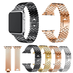 Bracelet de montre Upro Luxury Honeycomb Link pour Apple Watch 11 SE 10 9 8 7 6, bracelet en maille métallique réglable pour hommes et femmes - Product Image 1
