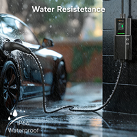 Nouvelle borne de recharge portable GUWIEYG 11kW pour véhicules électriques, Type 2, 16A, avec câble de 5m, prise Schuko, fonction de temporisation, recharge à domicile