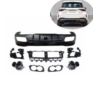 Diffuseur GLE53 en ABS, lèvre de pare-chocs arrière pour <span class=keywords><strong>Mercedes</strong></span> <span class=keywords><strong>Benz</strong></span> Classe <span class=keywords><strong>GLE</strong></span> W167, kit carrosserie AMG 2020 <span class=keywords><strong>2021</strong></span> 2022+ - Product Image 1