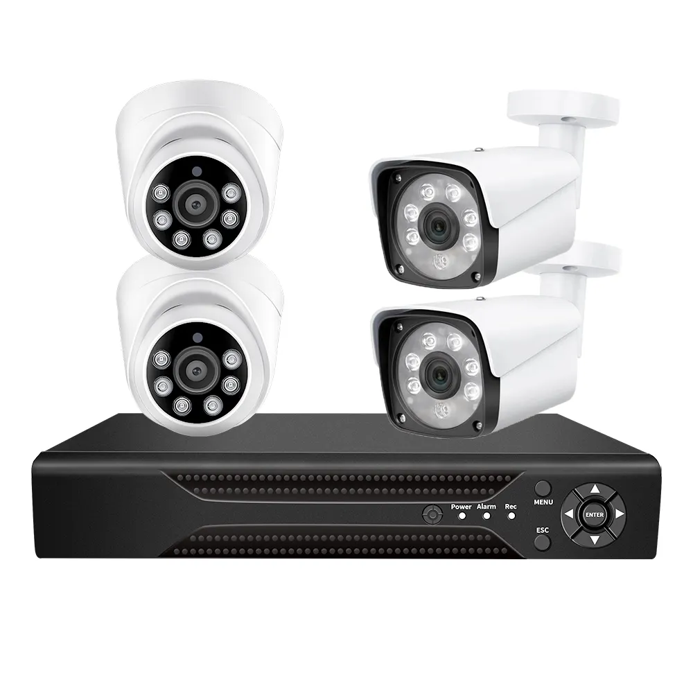 WESECUU night vision DVR cctv kit video recorder outdoor surveillance security camera system cctv camera system analog camera