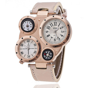 Montre sport à quartz élégante et sophistiquée pour homme avec design boussole à double action - Product Image 3