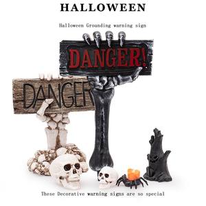 Prix d'usine Halloween Décoration Fantôme Main Pierre Tombale Sol Signe Maison Hantée Cours Extérieures Terrifiant Atmosphère Props - Product Image 1