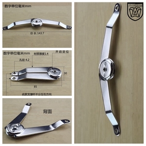 บานพับเหล็กโครเมียมแบบพับได้ Anwang สำหรับกล่องไม้การบูร อุปกรณ์ตกแต่งเฟอร์นิเจอร์โบราณ - Product Image 2