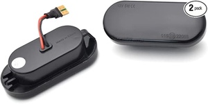 Feux clignotants latéraux à LED ambrées 2Pcs Clignotants dynamiques séquentiels pour <span class=keywords><strong>Seat</strong></span> <span class=keywords><strong>Leon</strong></span> mk2 Ibiza Altea - Product Image 2