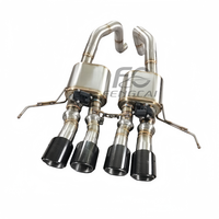 Tuyaux d'échappement Performance Valvetronic Catback pour Chevrolet Corvette C7 2014-2019 6.2L OEM SS304 Silencieux avec embouts en fibre de carbone