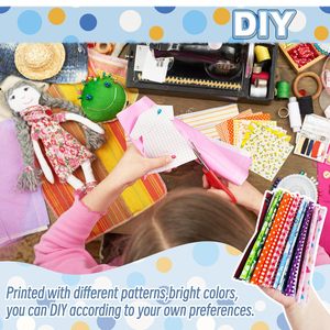 Cuadrados de tela de algodón pre-cortados para manualidades, bloques de cuarto de cuadrado para patchwork y costura DIY - Product Image 2