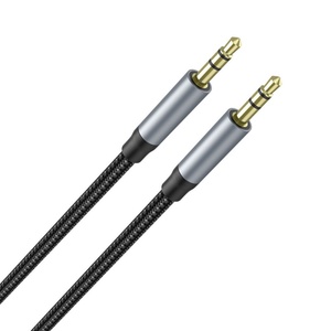 <span class=keywords><strong>Cable</strong></span> <span class=keywords><strong>de</strong></span> Audio Estéreo Trenzado AUX <span class=keywords><strong>de</strong></span> 3.5mm a 3.5mm, Macho a Macho, para Auriculares y Uso Exterior - Product Image 5