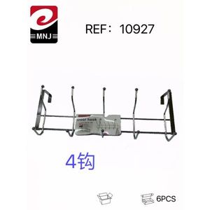 4 Hook Iron Door Hanger With 4 Hooks For Storage And Organization - Product Image 1