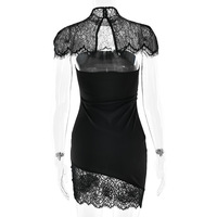 Nouvelle Robe Courte Sexy Sans Bretelles en Dentelle, Coupe Ajustée, Dos Nu et Fendue pour Femme – Meilleure Vente