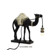 Lampe antique en résine 3D en forme de lion, statue d'art pour la décoration de la maison, lampe de table, vente en gros