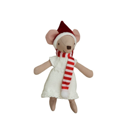 Robe blanche de Noël 13 cm