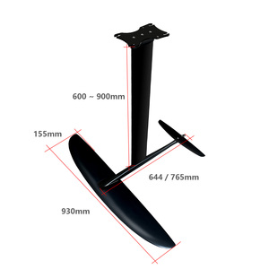 HPS 930 Hydrofoil Anode en carbone pour Stand Up Paddle (SUP), Wingfoil, Pumpfoil, <span class=keywords><strong>Kitesurf</strong></span>, Foil, Sports nautiques, Loisirs aquatiques, Surf - Product Image 2