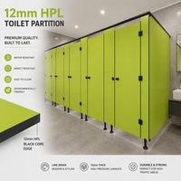 Panneau HPL compact imperméable de 12 mm et 13 mm pour cloisons de toilettes, spas et salles de douche, avec installation facile