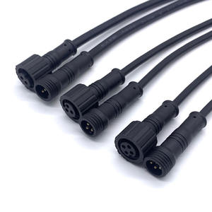 Kabel Adaptor Konektor Tahan Air M8 <span class=keywords><strong>2</strong></span>-Core Male-Female Docking Cable 3/4p LED Mini Power Cable untuk Peralatan Listrik - Product Image 3