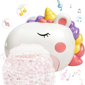 Machine à bulles de bain rechargeable EPT en forme de licorne avec musique pour les tout-petits, jouets de bain automatiques pour bébé - Product Image 2