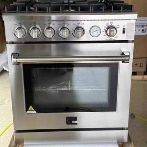 Cuisinière à gaz encastrable en acier inoxydable à 5 brûleurs avec <span class=keywords><strong>four</strong></span> à pizza de 120 L et grill, appareils électroménagers majeurs pour la cuisine domestique et commerciale - Product Image 2