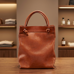 Bolsos de Mano Casuales de Cuero Genuino, Duraderos y a la Moda, Gran Capacidad, Cierre de Cremallera Suave, Impermeables, Ecológicos, para el Día de San Valentín - Product Image 4