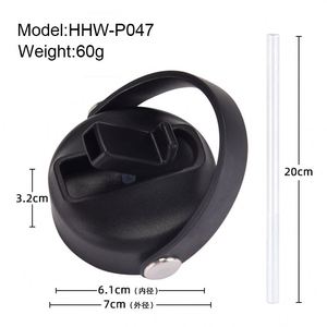 Couvercle de rechange avec poignée de transport, sans BPA, anti-fuite, universel, pour bouteille d'eau isotherme de 1L, sport - Product Image 6