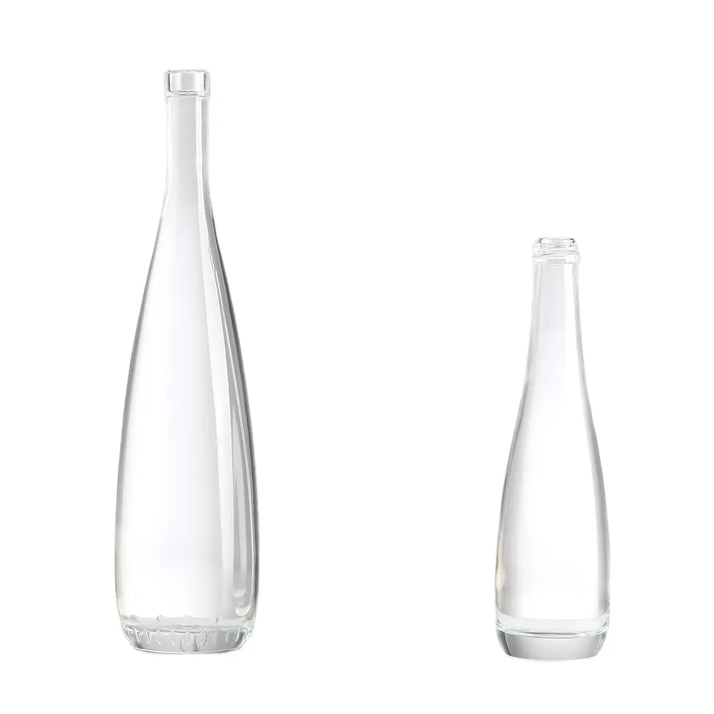 375ml 500ml 750ml suyu alkollü içecek su cam şişe rom Gin viski votka brendi şişesi üreticileri özelleştirmek şişe