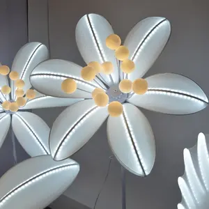 2022 latest LED lily walkway stage background for weeding