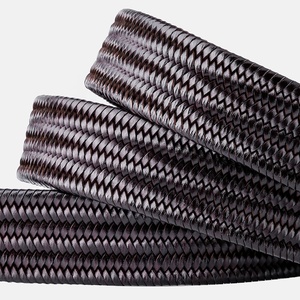 Cinturón trenzado para <span class=keywords><strong>hombre</strong></span>, <span class=keywords><strong>correa</strong></span> de cuero elástico para vaqueros con hebilla de una sola punta - Product Image 3