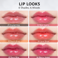 Nouveau gloss à lèvres minéral longue tenue avec tubes et boîte personnalisés à filetage interne, format échantillon, marque privée pour un look naturel