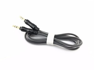 Chapado en cabeza <span class=keywords><strong>de</strong></span> Metal trenzado <span class=keywords><strong>de</strong></span> 3,5mm Aux <span class=keywords><strong>Cable</strong></span> <span class=keywords><strong>de</strong></span> <span class=keywords><strong>Audio</strong></span> <span class=keywords><strong>auxiliar</strong></span> <span class=keywords><strong>Cable</strong></span> <span class=keywords><strong>de</strong></span> vídeo <span class=keywords><strong>para</strong></span> <span class=keywords><strong>iPhone</strong></span> auriculares Mac mini - Product Image 2