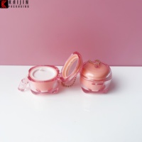 Contenant en plastique pour baume à lèvres avec couvercle à vis, emballage cosmétique mini mignon pour baume à lèvres, crème, rouge à lèvres