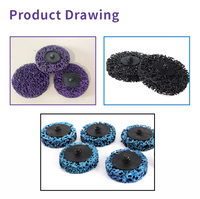 Disques abrasifs en carbure de silicium OEM de haute dureté, rouleaux de 2 pouces, à fixation par verrouillage, pour le décapage, fabriqués en Chine