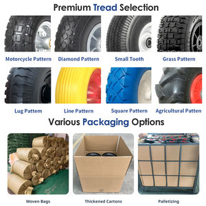 10inch PU Foam <b>Wheel</b> 4.10/3.50-4 Flat-Free Hand Trolley <b>Replacement</b> <b>Wheel</b> with 1/2inch Bearing - Product Image 6